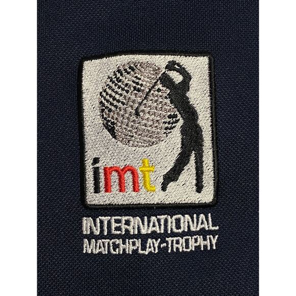 FootJoy Golf Polo Blue 2XL International Match Play Trophy Shirt Performance Fit - Picture 8 of 10